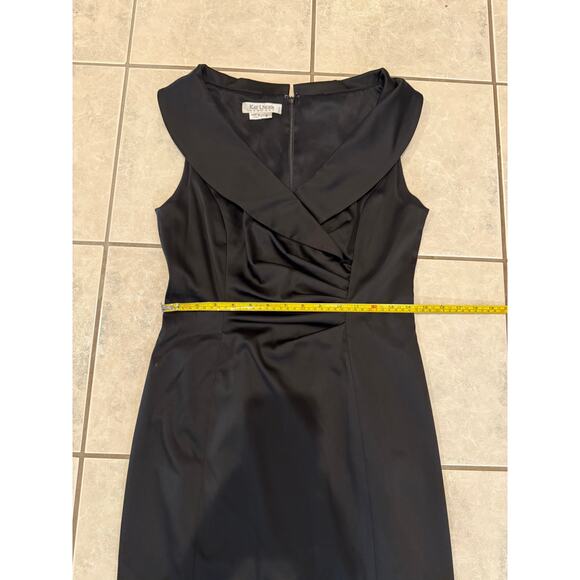 Kay Unger Sheath Black Portrait Collar Party Cocktail Sz 8 Sleeveless Dress - Picture 6 of 7